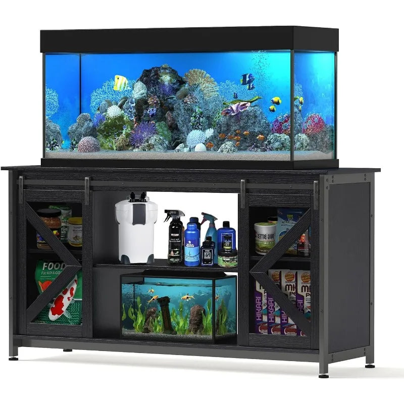 75-90 Gallon Heavy Duty Metal Large Aquarium Stand for Accessories