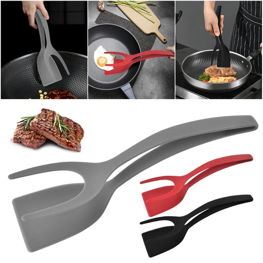 2 In 1 Steak Spatula Clamp Cooking Accessories Gadget Tools