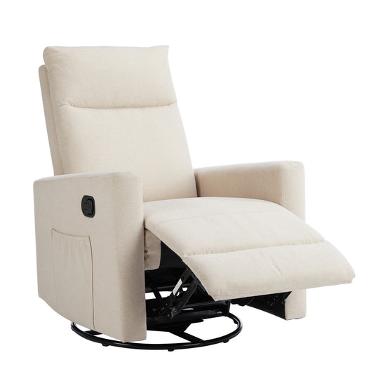 Rotating Rocking Chair Recliner with Oversized Foot Swivel