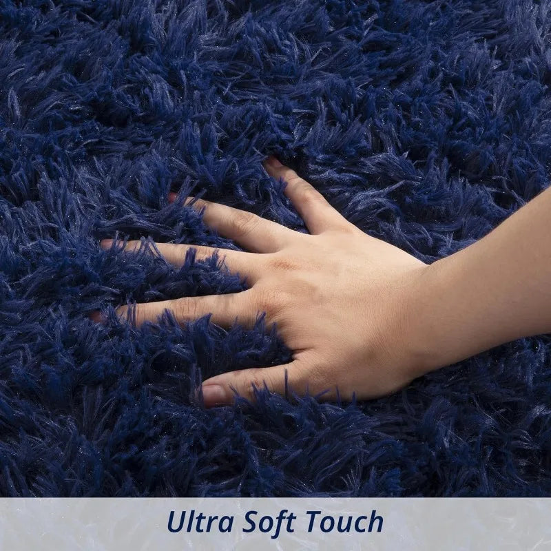 9x12 Feet, Ultra Fuzzy Large Plush Faux Fur Carpet