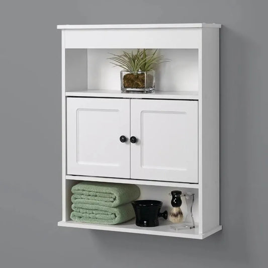 Zenna Home Bathroom Wall Cabinet with 3 Shelves.