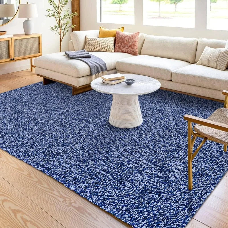 Washable Area Rugs Natural Rubber Backed Rugs Braided Cotton Floor Carpet