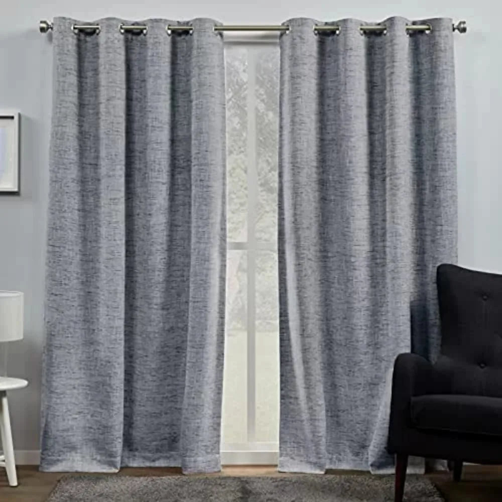 Curtains Set of 2 Blackout Curtains in the Living Room Blackout Grommet Top Curtain Panel Pair Latte Tulle Bedrooms Bedroom Home