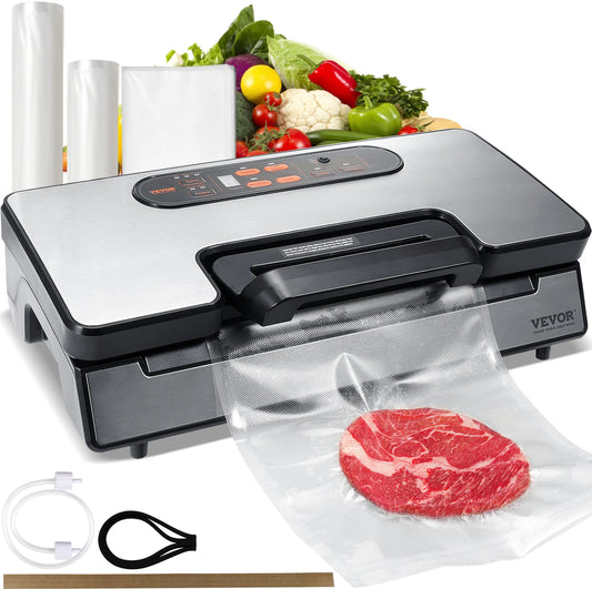 Vacuum Sealer Food Packaging Machine with Free 10pcs Vacuum bags for Household