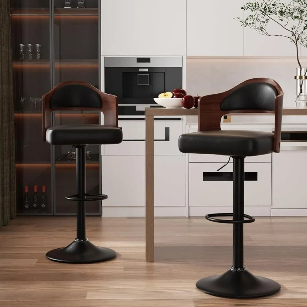 Swivel Chair Stools for Kitchen Island Set of 2