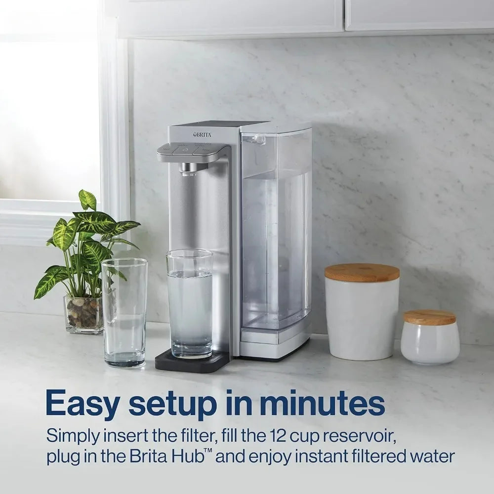 Countertop Water Filter System12 Cup Water Reservoir, Includes 6 Month Carbon Filter