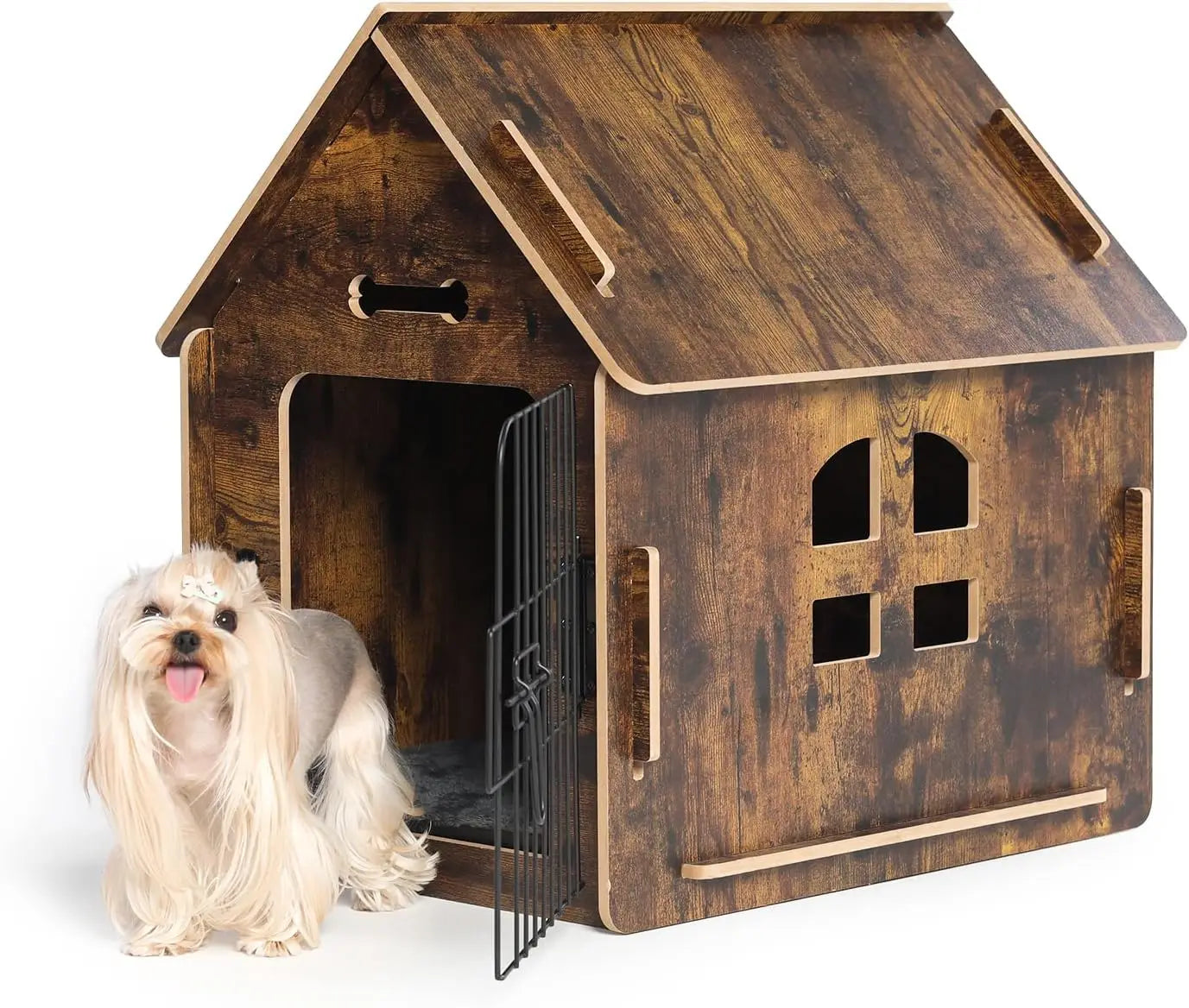 Dog House for Dogs Small Indoor Dog Cave with Vents and Raised Floor for Warmth