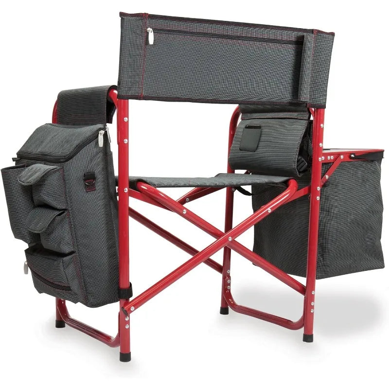 Camping Chair with Side Table and Soft Cooler