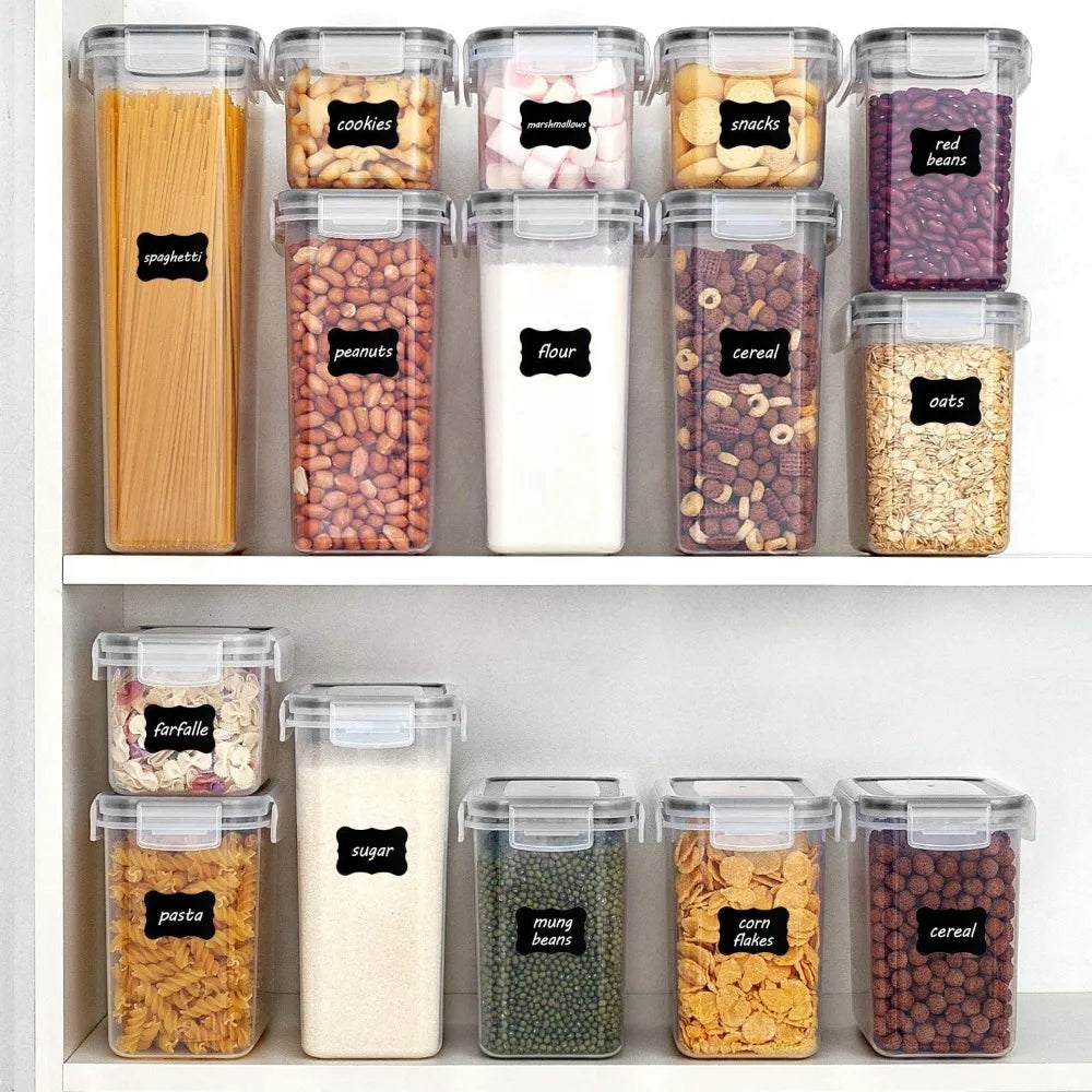 32pcs Airtight Food Storage Containers Set, Kitchen and Pantry Organization Canisters with Lids