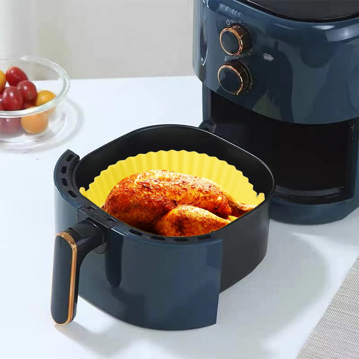 Air Fryer Silicone Baking Pan Liners Reusable