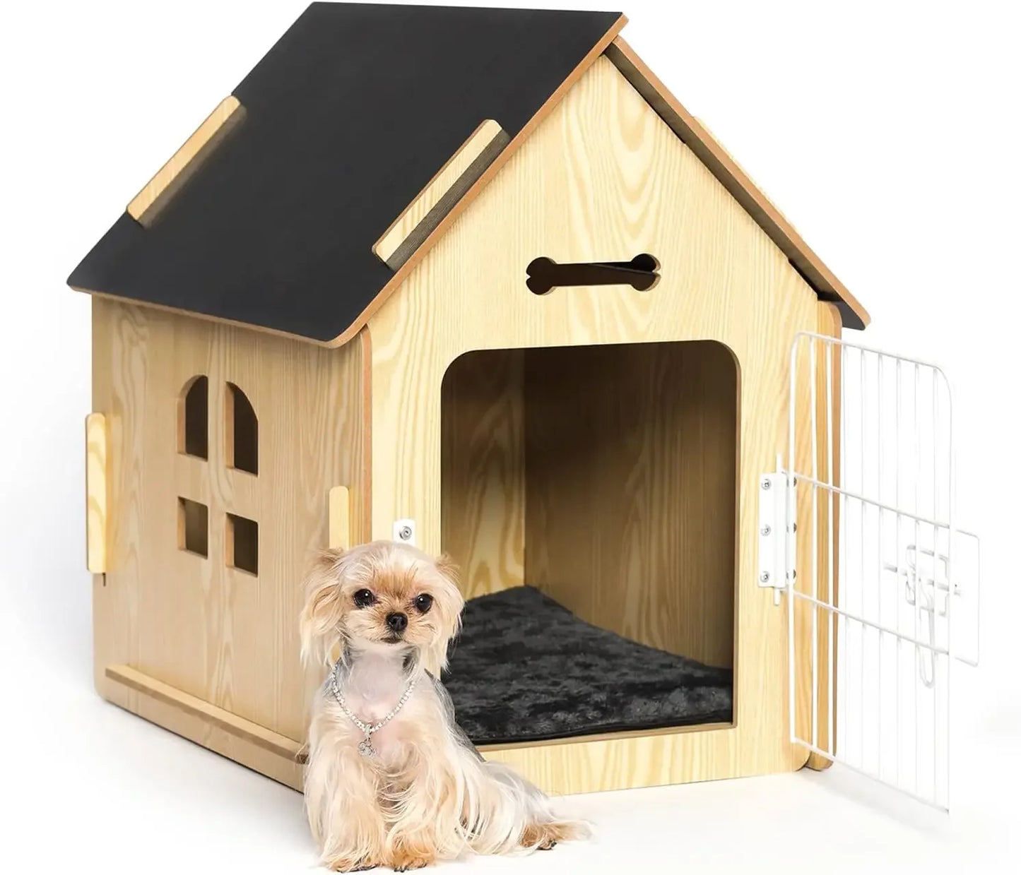 Dog House for Dogs Small Indoor Dog Cave with Vents and Raised Floor for Warmth