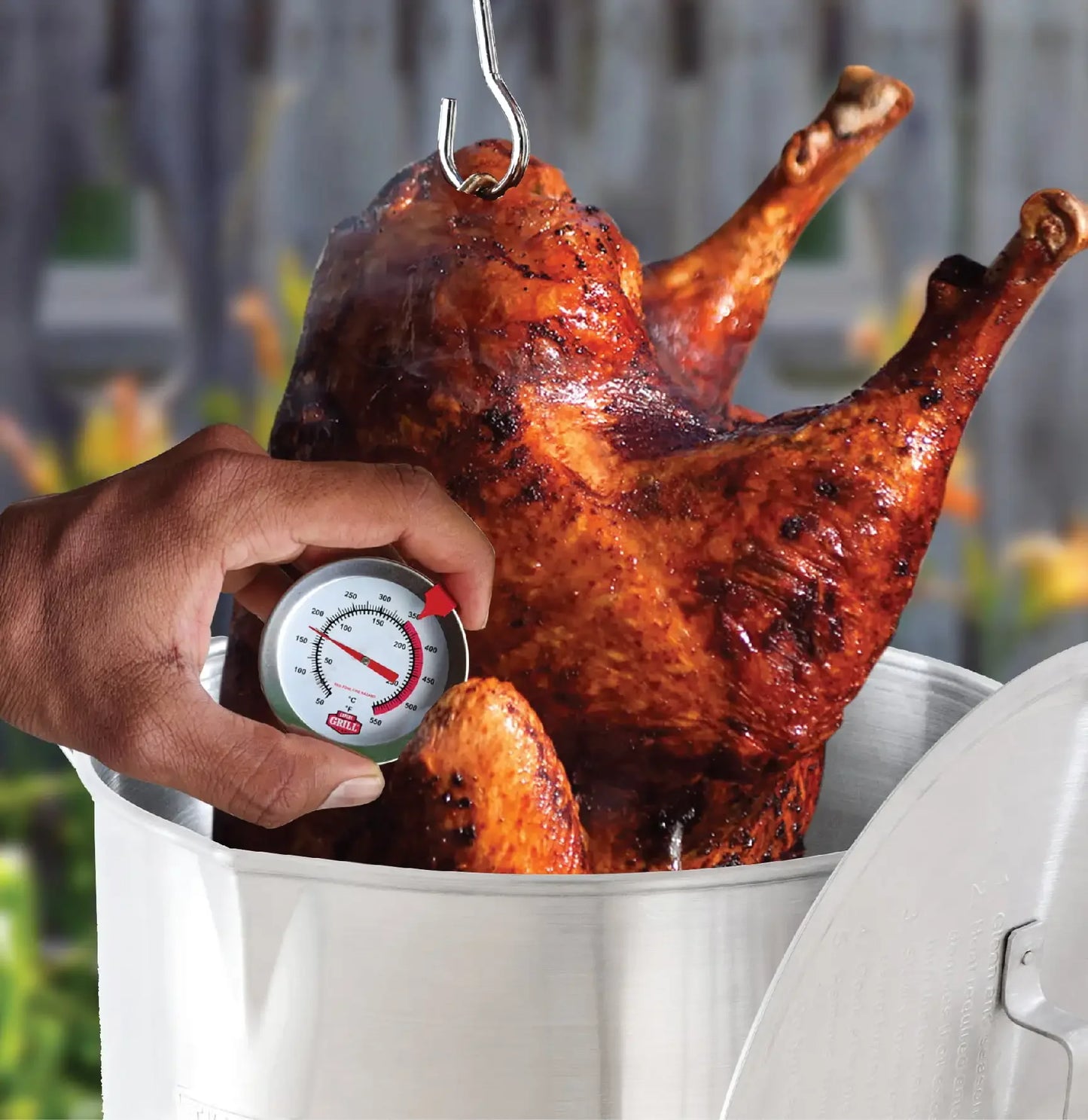 Expert Grill 30qt Turkey Fryer with Spigot cast iron pot