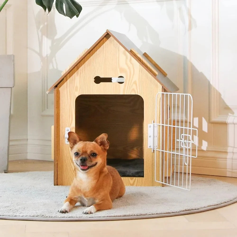 Dog House for Dogs Small Indoor Dog Cave with Vents and Raised Floor for Warmth