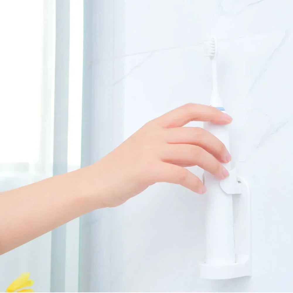 Electric Toothbrush Wall-Mounted Holder Space Saving Bathroom Accessories