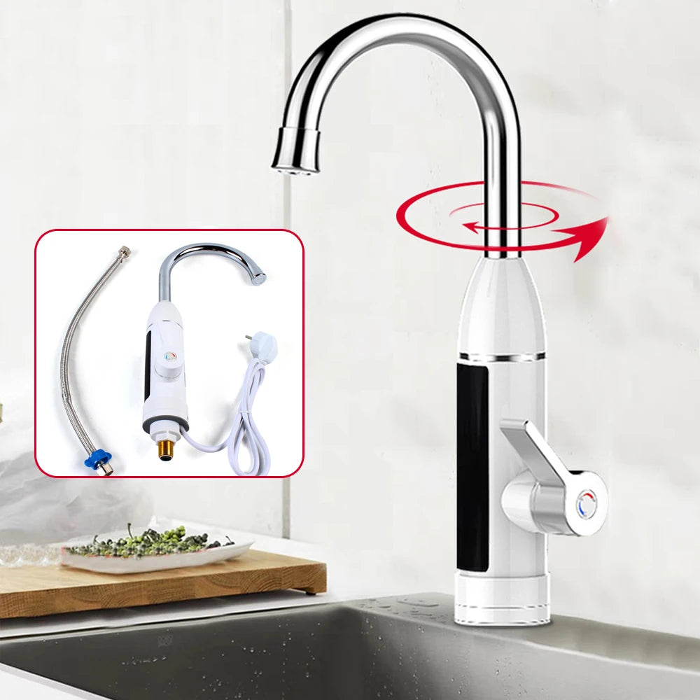 Electric Faucet 360° Rotatable Instantaneous Heating 3000W