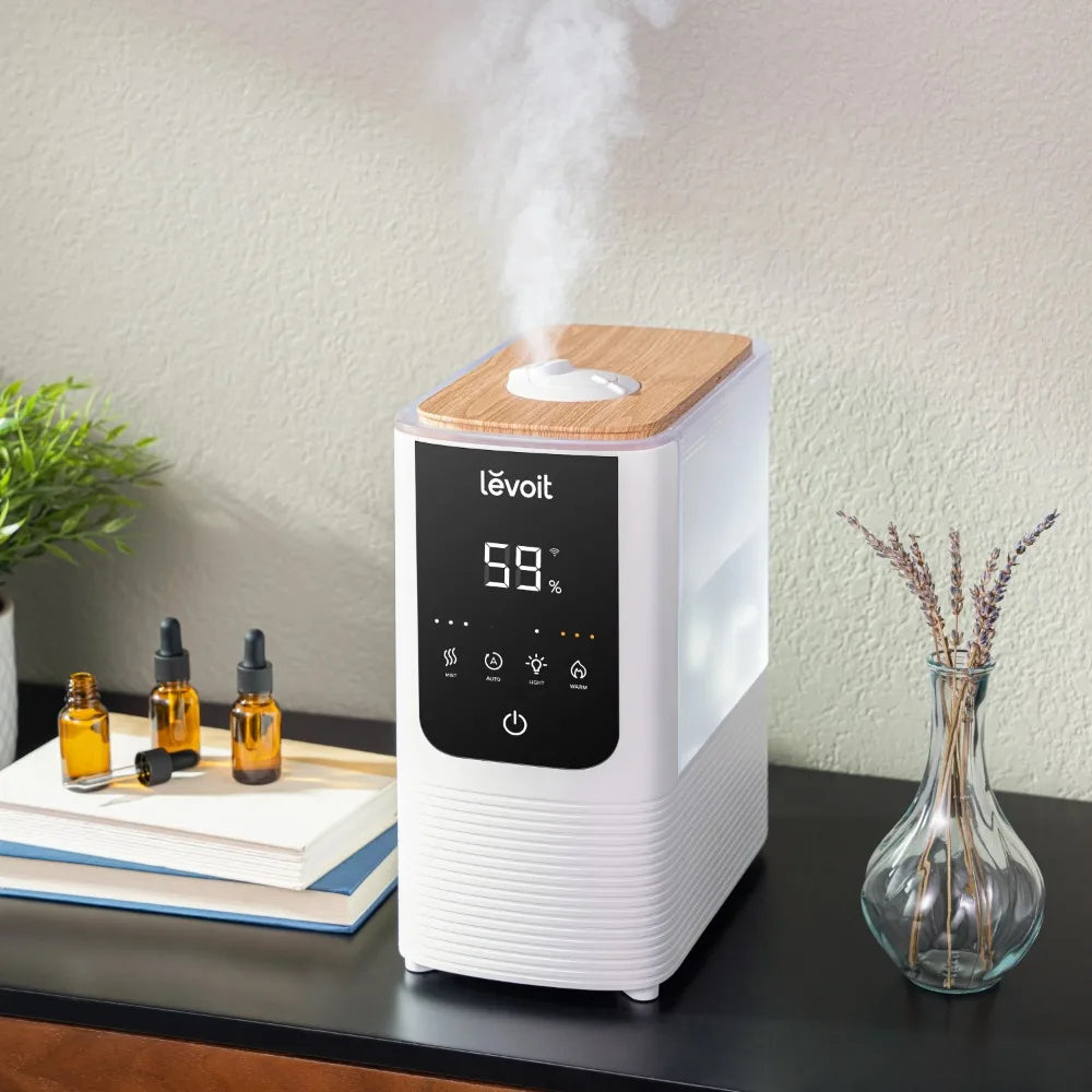 4.5L Mute Cool Humidifiers With Aromatherapy & Plants, Auto Shut-Off