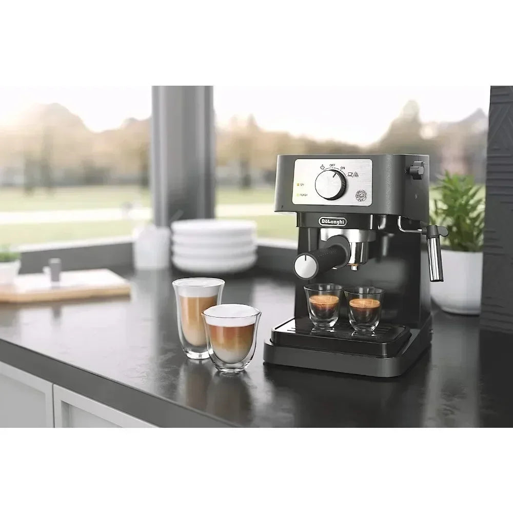 Manual Espresso Machine Coffee Maker Latte & Cappuccino Machine