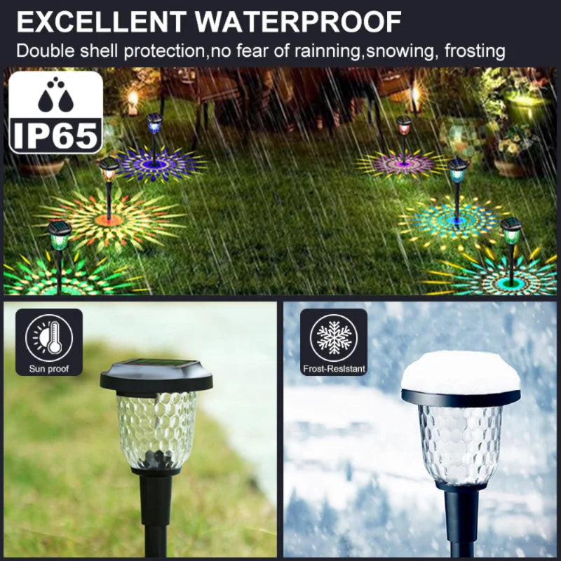 Waterproof Landscape Path for Yard Backyard Lawn Patio LED Night Lighting Christmas Decoration