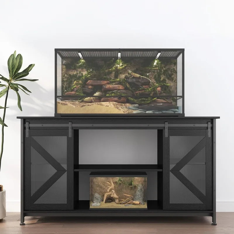 75-90 Gallon Heavy Duty Metal Large Aquarium Stand for Accessories