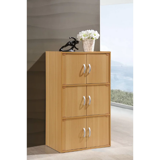 6-Door Cabinet, Multiple Colors living room storage cabinet