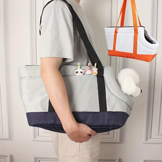 1pc Waterproof Dog Tote Bag for Outdoor Hiking Walking Travel