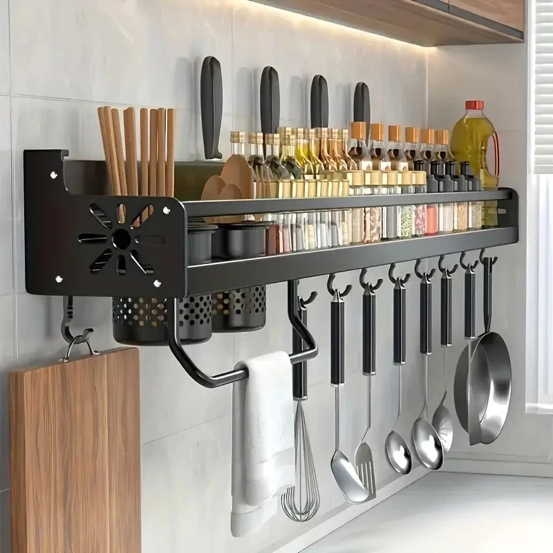 Knife Stand Spice Rack Organizer Shelf Wall mounted